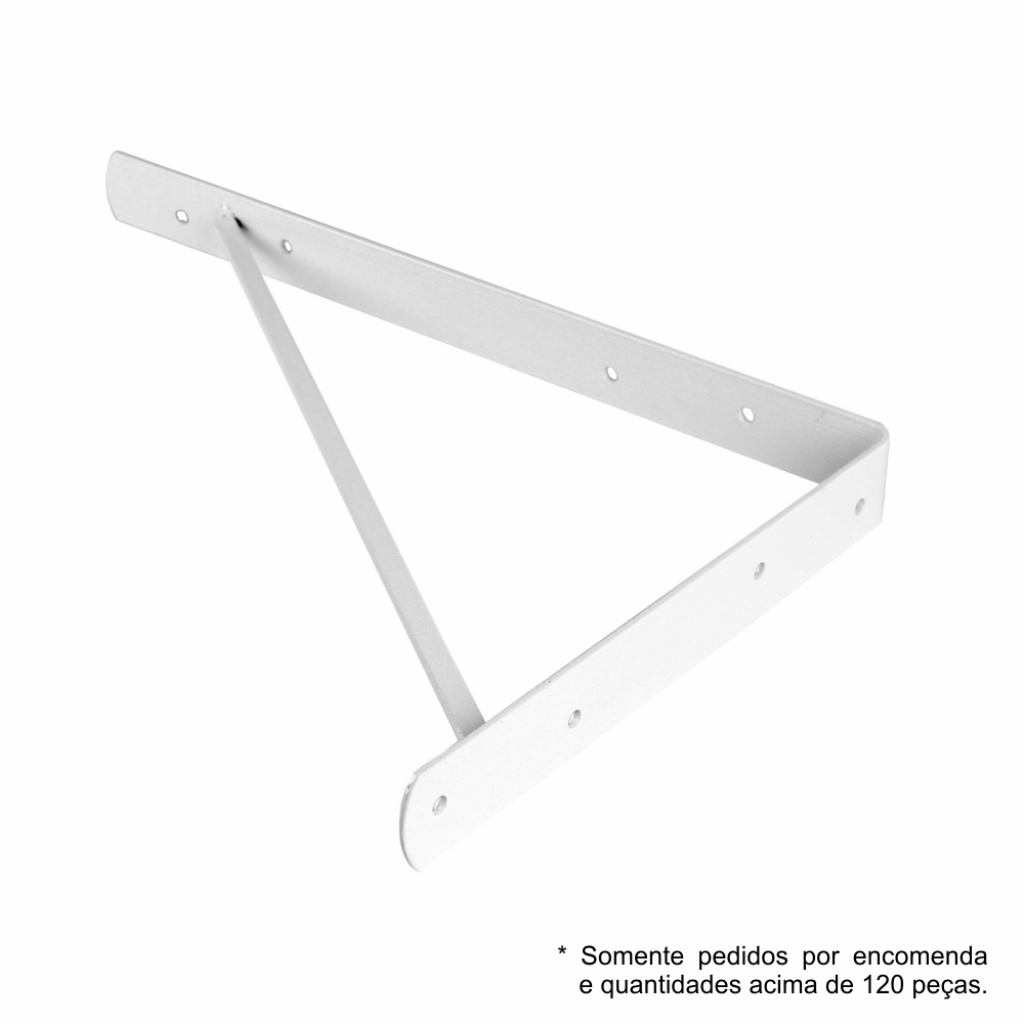 	Suporte Prateleira Mão Francesa 30mmx3mm Extra Pesado 30cmx23cm sem Bucha sem Parafuso